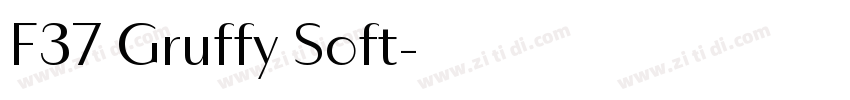 F37 Gruffy Soft字体转换
